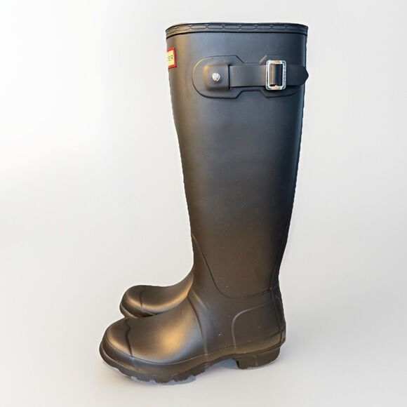 Hunter Original Tall Rain Boots Buckle Woman's US 5; EU 36 - Picture 3 of 8